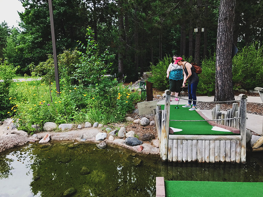 An Up North Fun Stop Wildwedge Mini Golf in Pequot Lakes