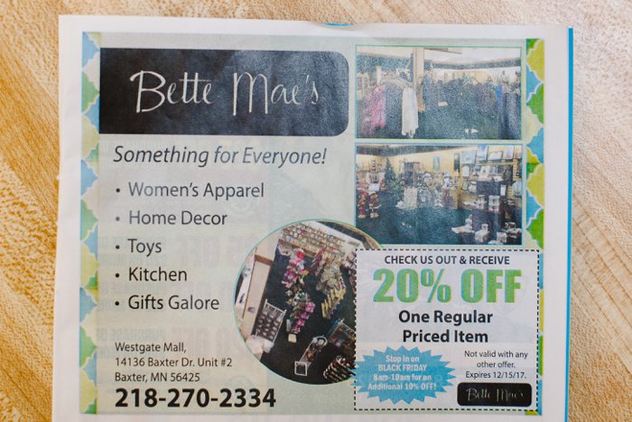 Bette Mae's | A Unique Spot in the Brainerd Westgate Mall, Brainerd, MN