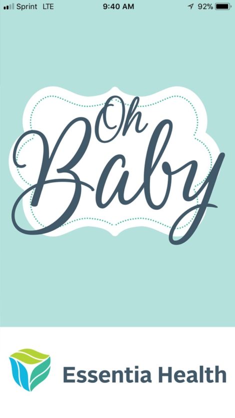 Essentia Health's new Oh Baby App 