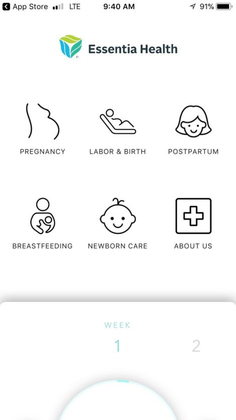 Essentia Oh Baby app