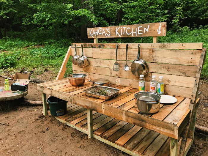 Outdoor learning space at Ashdown Forest School in Brainerd, MN