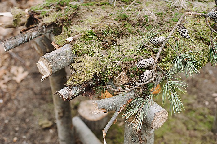 how do you build a fairy house with a moss roof