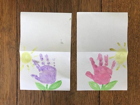 Easy Handprint Flower Cards for Kids | DIY Kids Handprint Crafts