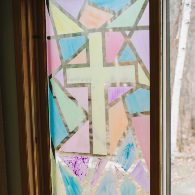 How to Make a DIY Faux Stained Glass Window for Kids