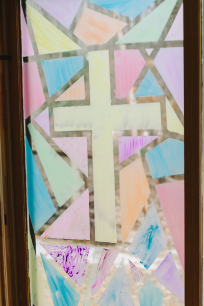 How to Make a DIY Faux Stained Glass Window for Kids