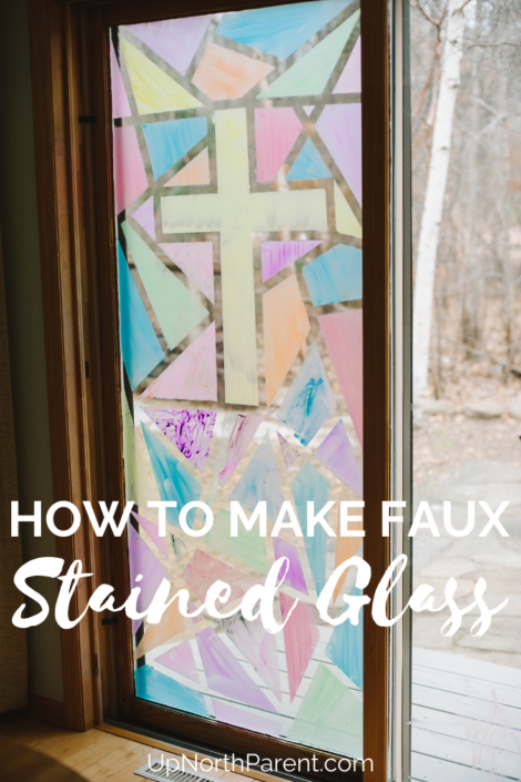 How to Make a DIY Faux Stained Glass Window for Kids