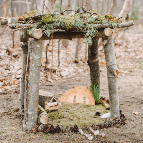 How to Build a Nature House _ DIY Giant Fairy House