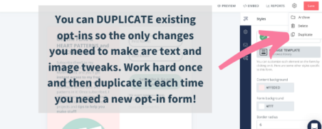 opt-in email marketing services with convertkit, lets you duplicate your marketing opt-in so the hard work is already done for you